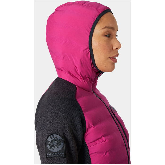 2024 Helly Hansen Mujer Arctic Ocean Hybrid Chaqueta Aislante 30370 - Magenta 2.0